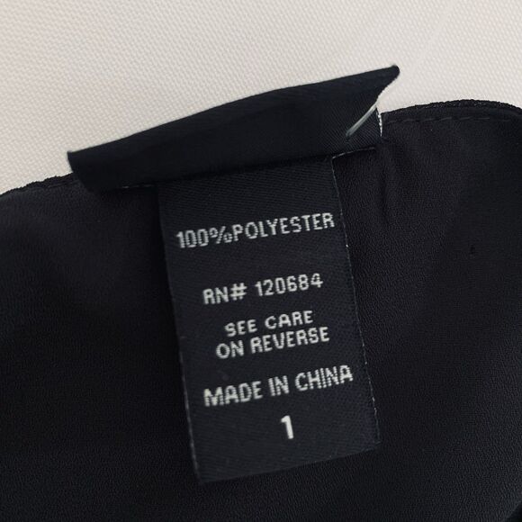 NWT Torrid Tunic Top Women 1X Black Sleeveless Chiffon Long Split Sheer Flowy - Picture 13 of 14